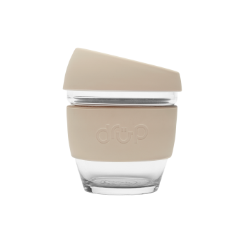 glass cup beige